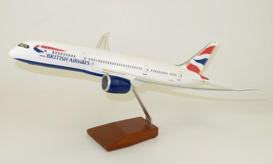 Boeing B787-9 British Airways with cockpit and cabin LED lighting